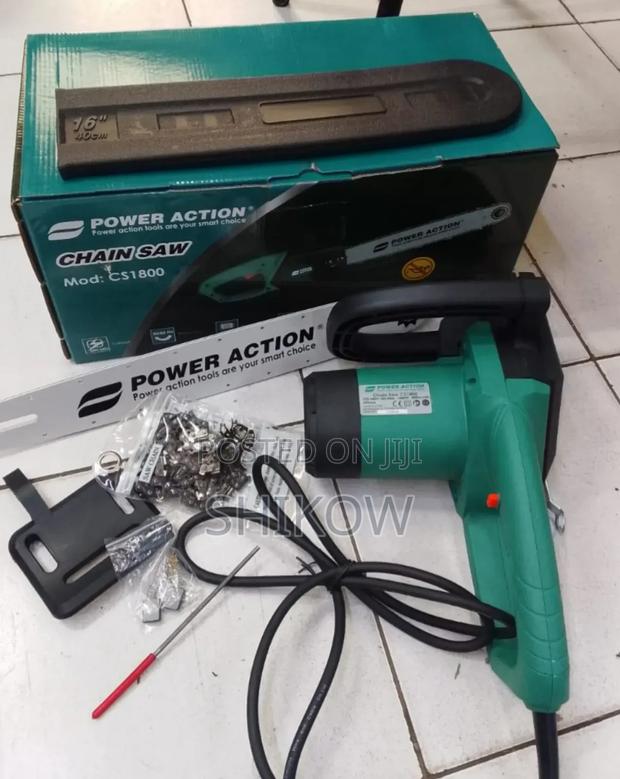 Power Action Electric Chainsaw 1800watts 16" Blades