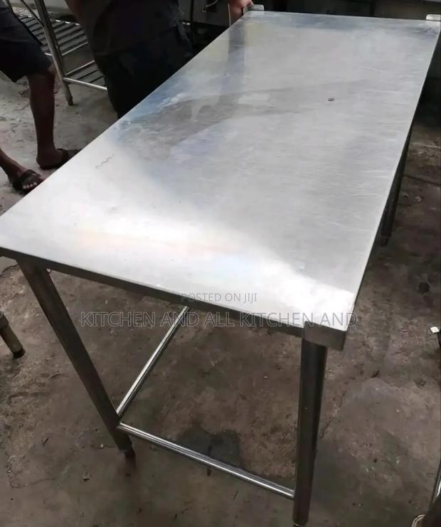 Stainless Steel Modern Work Table - main view