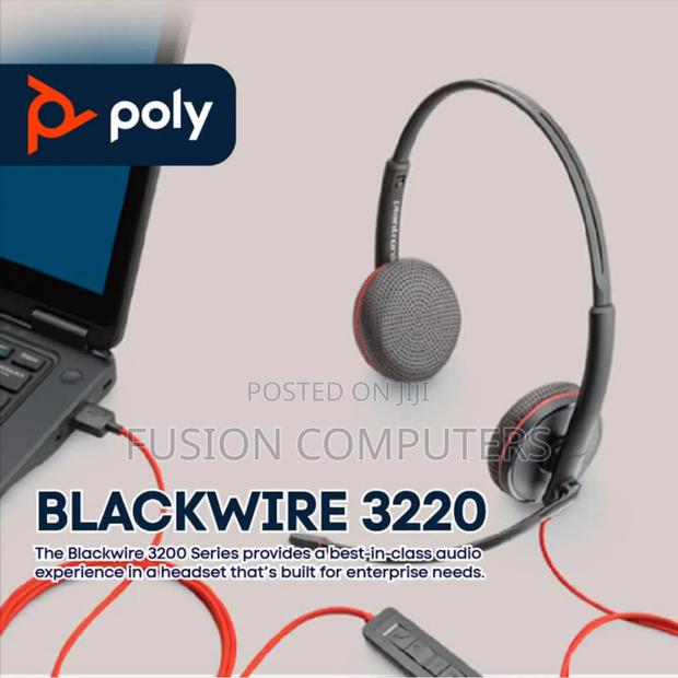 Poly Blackwire 3220 Stereo Usb-a Headset 80s02aa - thumbnail 3