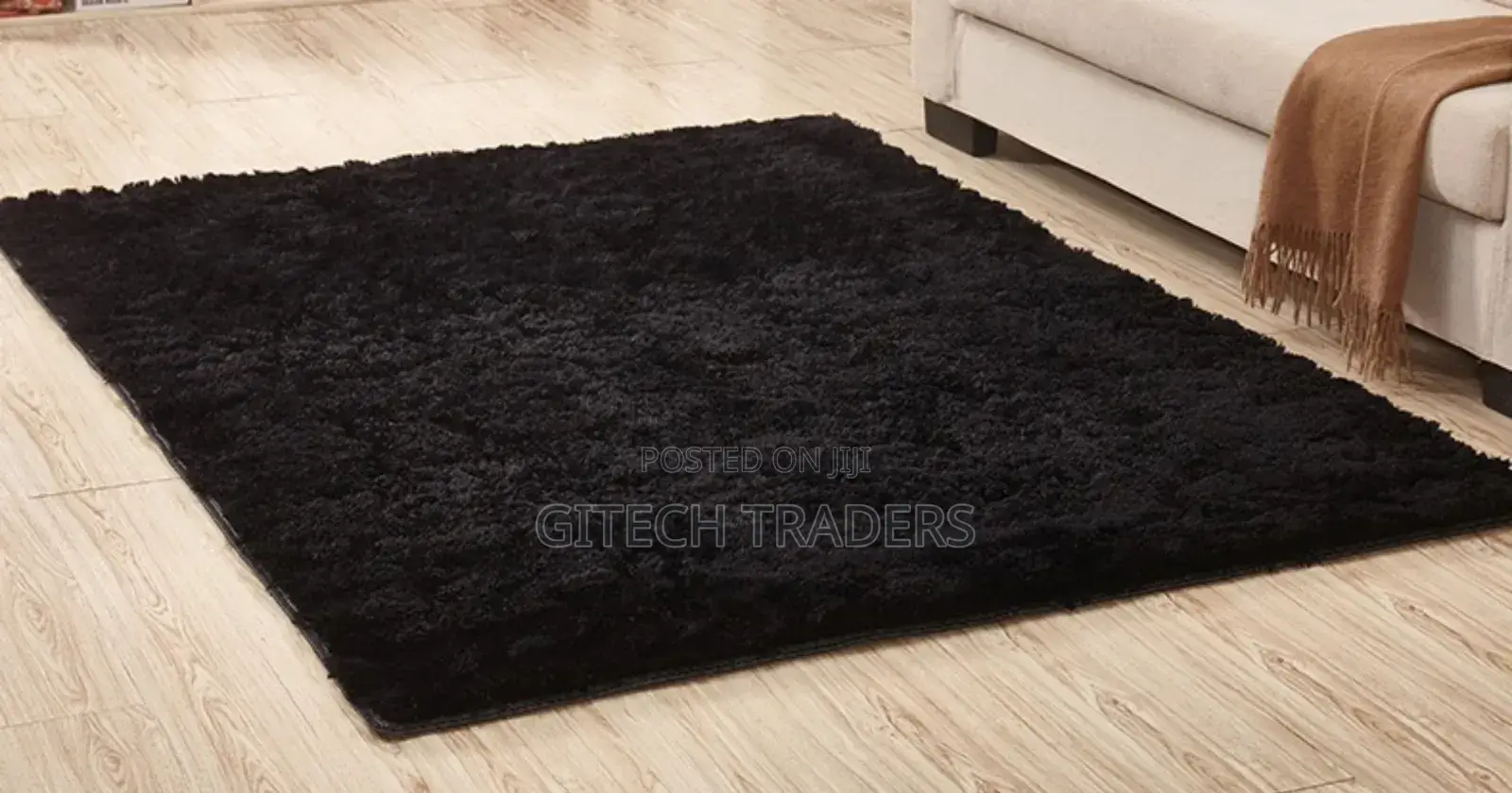 5*8 Plain Fluffy Carpet