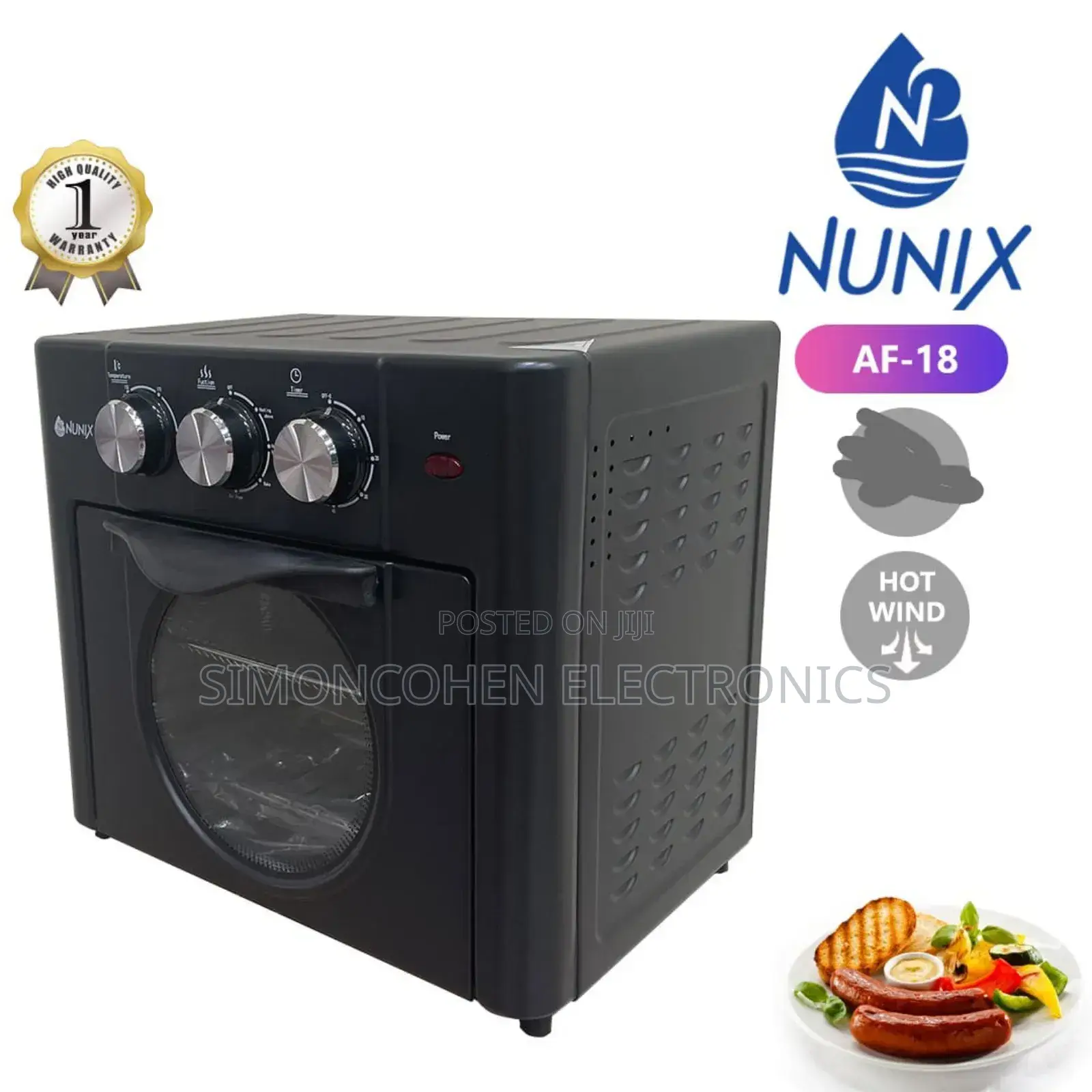 9 Litres Nunix Airfryer