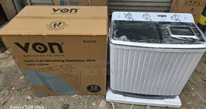 Von 8kg VWM-08ahk Black Washing Machine,