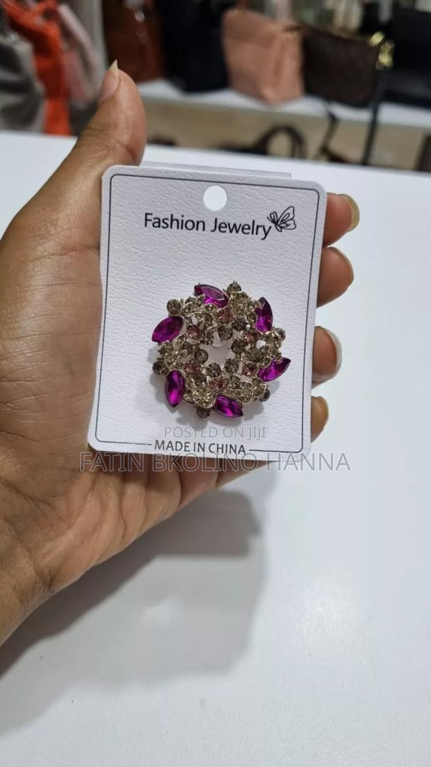 Pink Floral Brooch - thumbnail 2