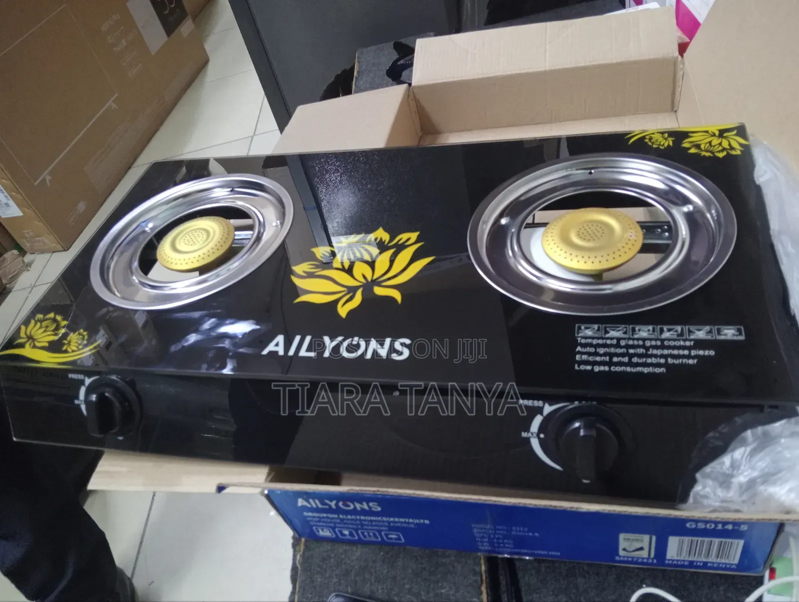 Ailyons Gas Double Burner Table Top
