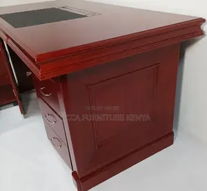 Office Tables:160cm Wood Veneer Mahogany Executive Desk