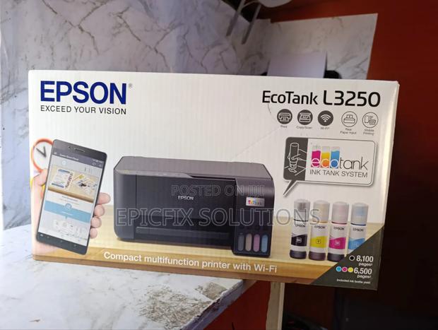 Epson Ecotank and Four Colours Wireless Printer L3250 - main view