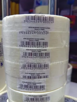 Afri/Njema Masking Tape 3/4 Inch Metres(18mm*14metres)-1pc