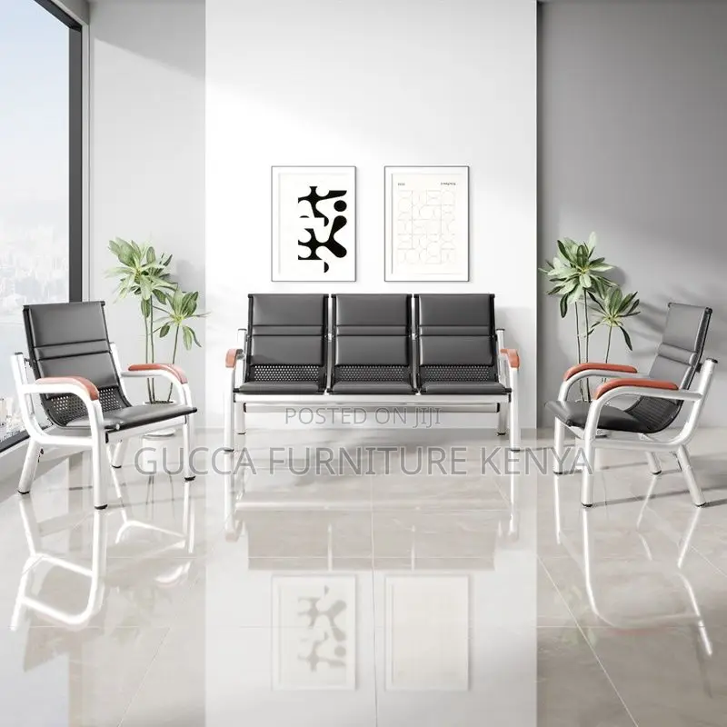 Sofas:5 Seats Simplistic Sofa Seating Group With Metal Frame