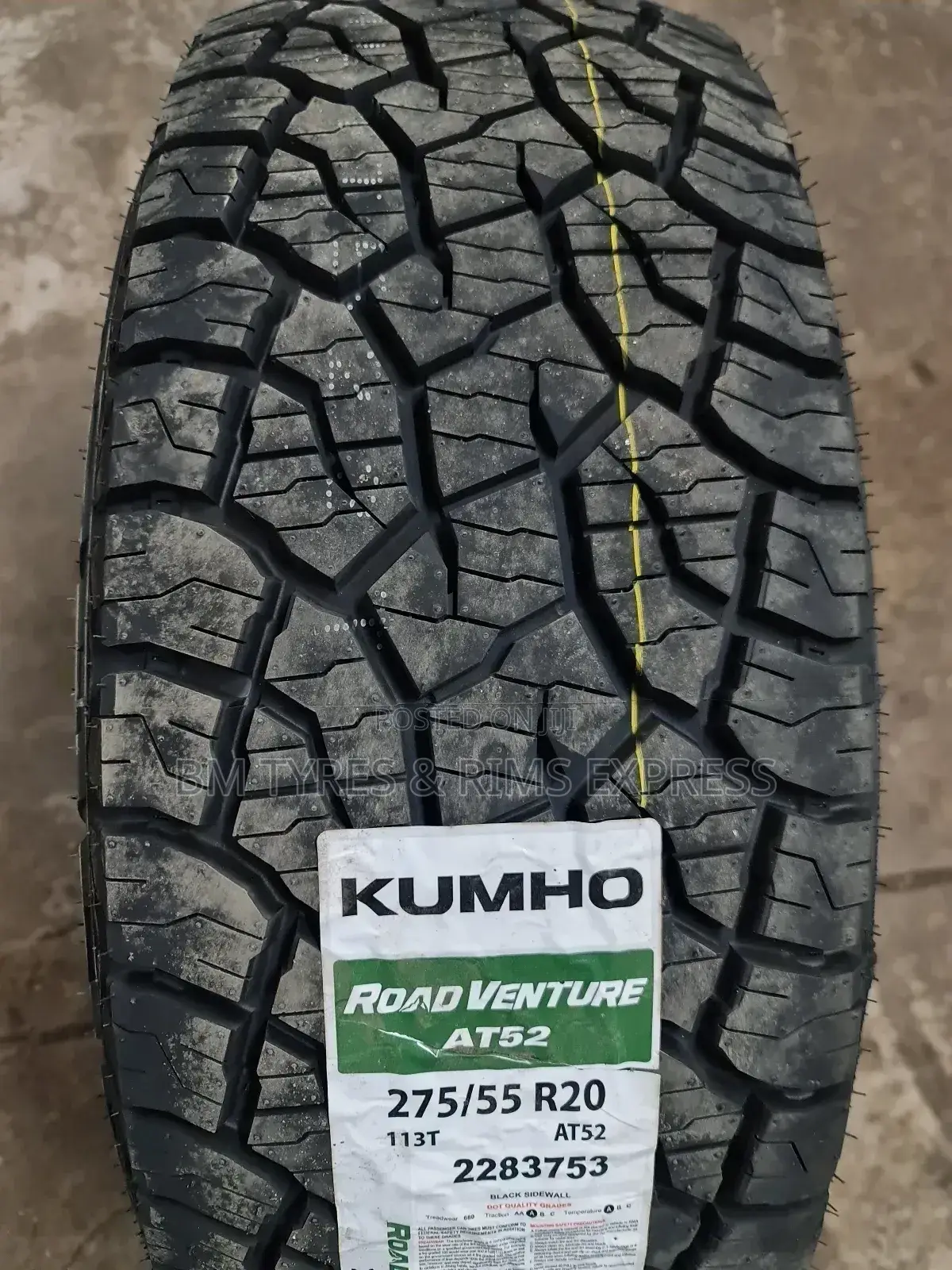 275 /55 R20 Khumo Tyres (New Technology)