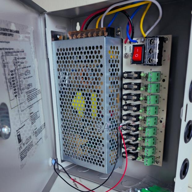10a Power Supply Cased With Fused Channels