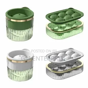 2 in 1 Ice Cube Maker With Tray and Ball Maker