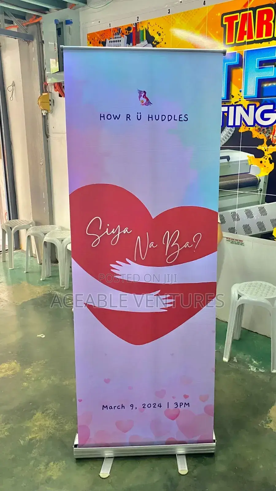 Portable Narrow Base Banner