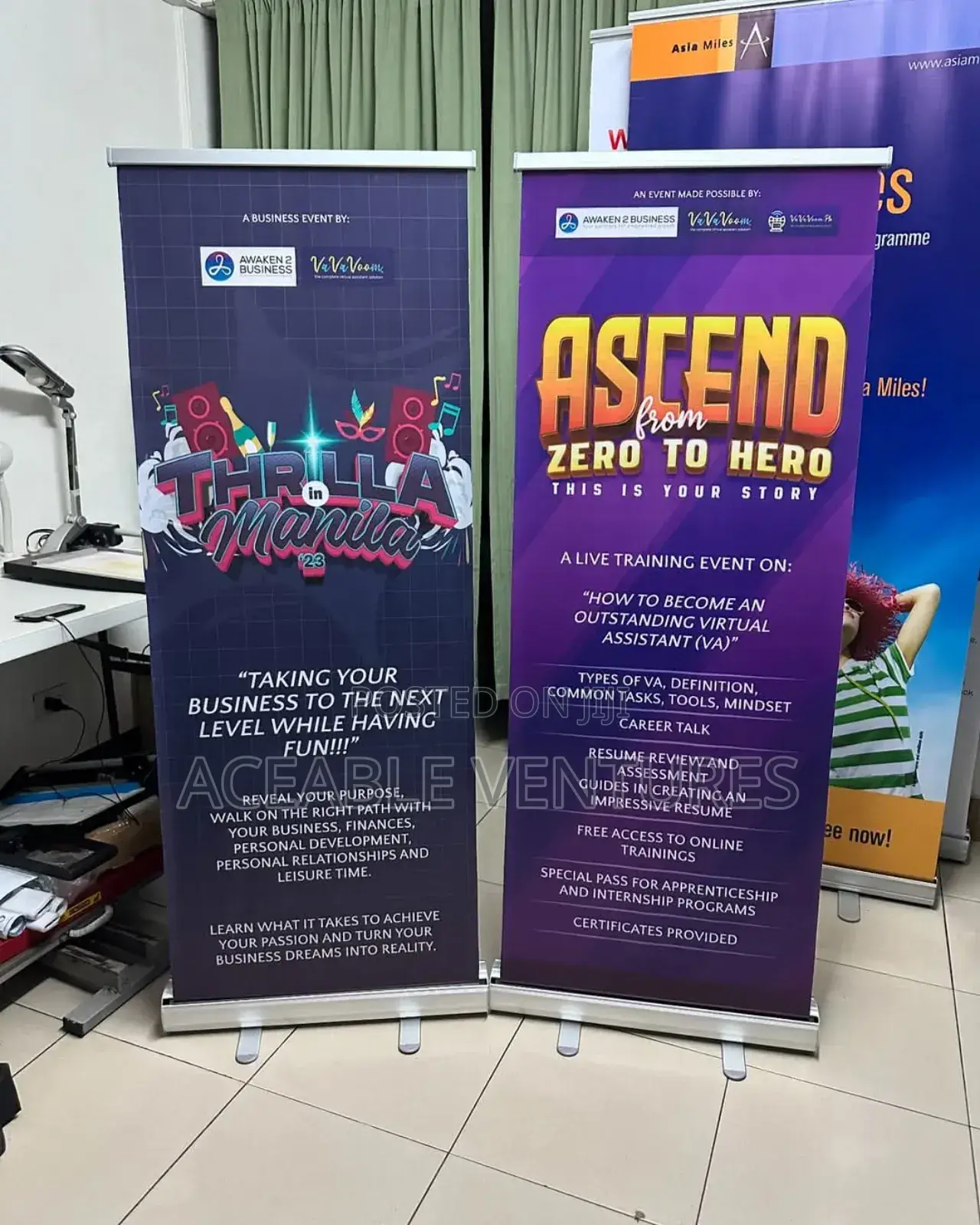 Very High Quality Narrow Base Banners