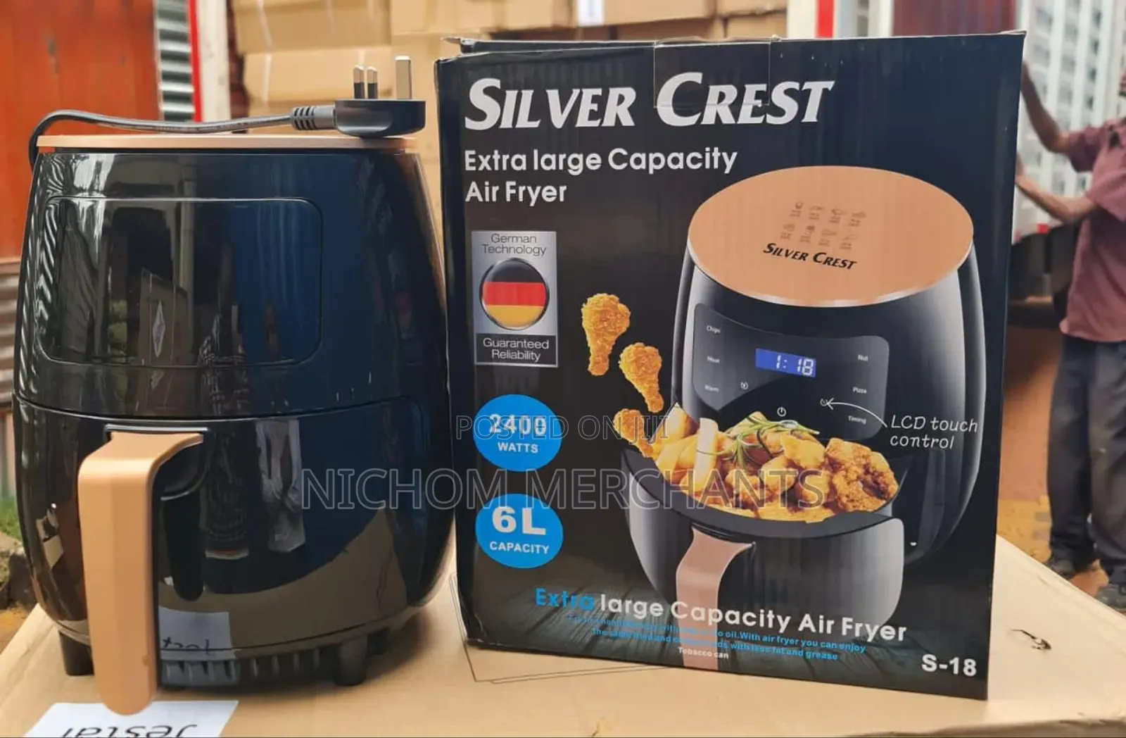 6ltrs Silver Crest Air Fryer/2400watts Air Fryer