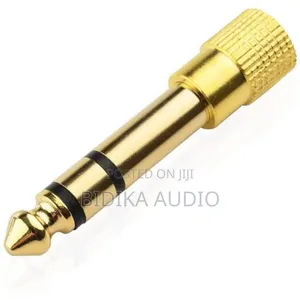 6.5mm to 3.5mm Audio Mic Adapter Plug Gold Plated