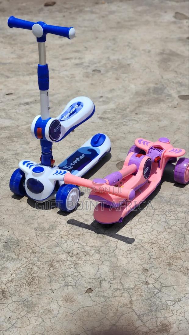 2 in 1 Adjustable Foldable Scooters for Kids Below 5 Years - thumbnail 4