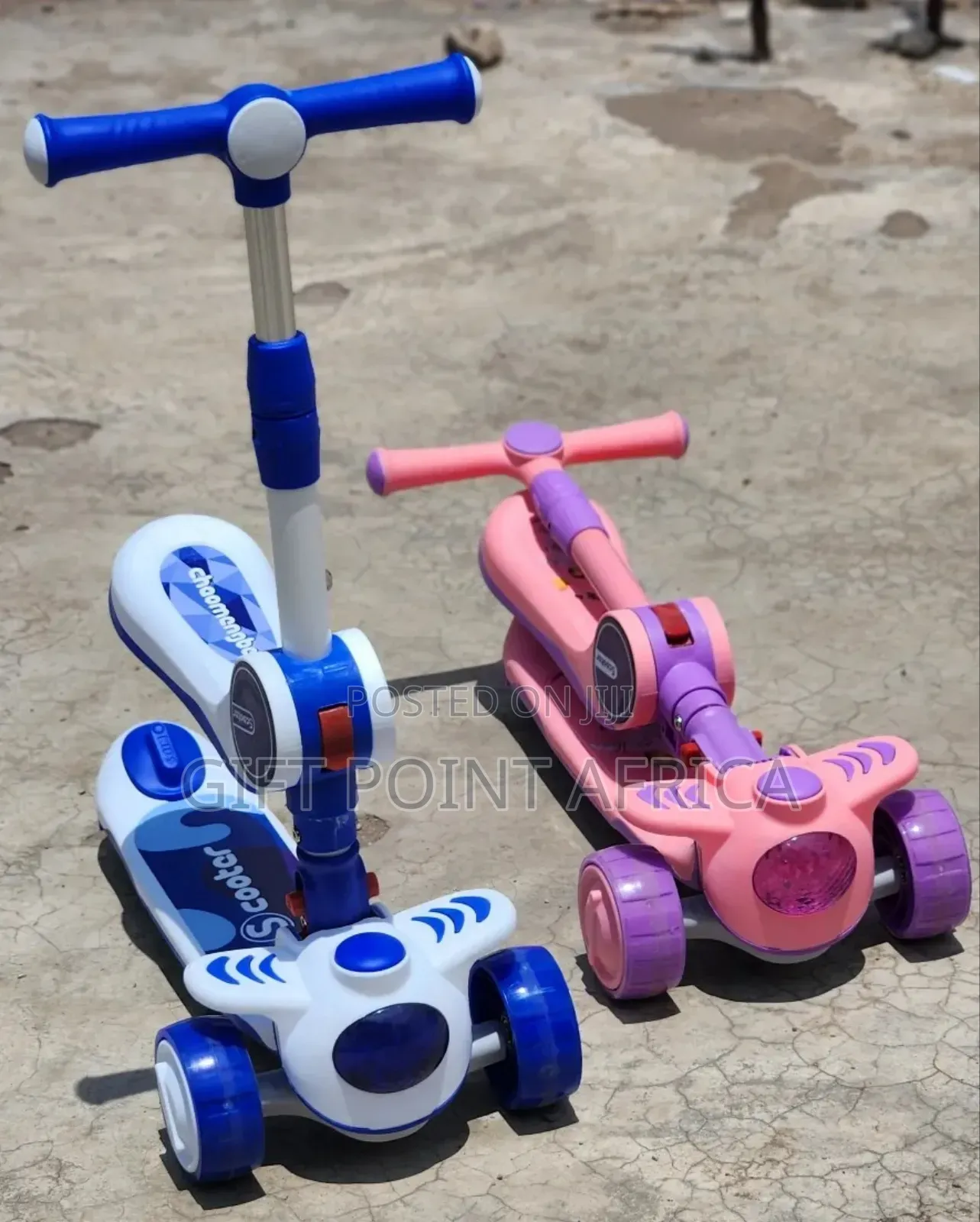 2 in 1 Adjustable Foldable Scooters for Kids Below 5 Years
