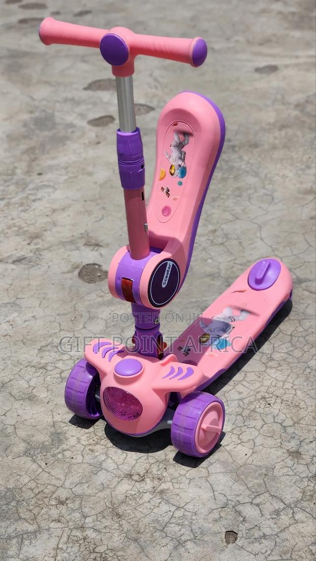 Pink 2 in 1 Scooter for Kids - thumbnail 2