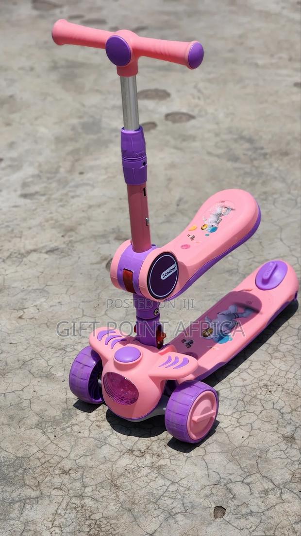 Pink 2 in 1 Scooter for Kids - thumbnail 3