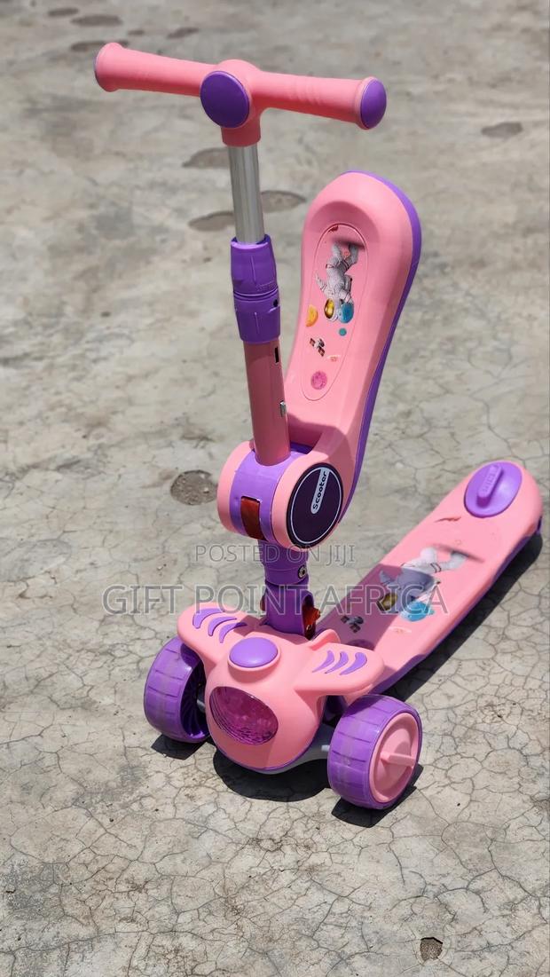 Pink 2 in 1 Scooter for Kids - thumbnail 4