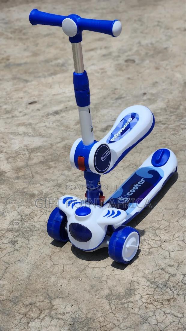 Blue 2 in 1 Scooter for Kids Below 5 Years - thumbnail 2