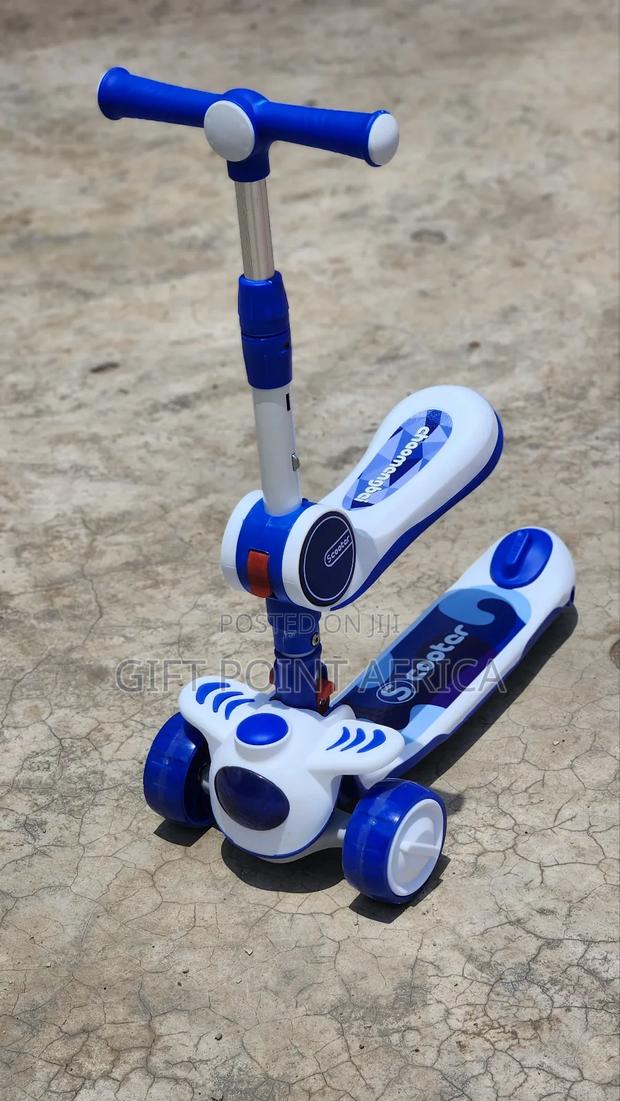 Blue 2 in 1 Scooter for Kids Below 5 Years - thumbnail 3
