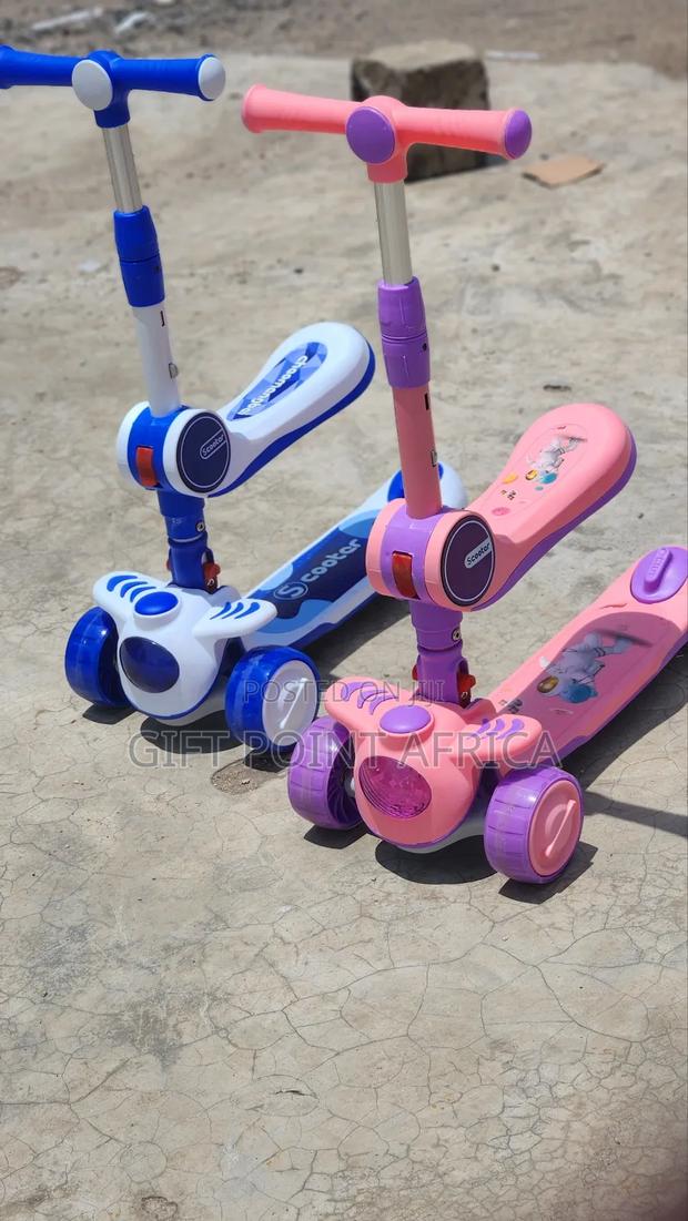 Kids Scooter 2 in 1 Blue and Pink - thumbnail 2