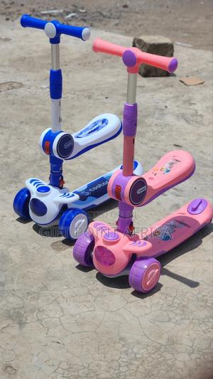 Kids Scooter 2 in 1 Blue and Pink - main view