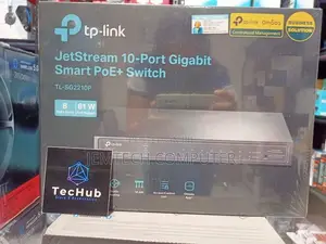 Tp-Link 8-Port Gigabit Smart Poe+ Switch With 2 SFP Slots - Tl-Sg2210p