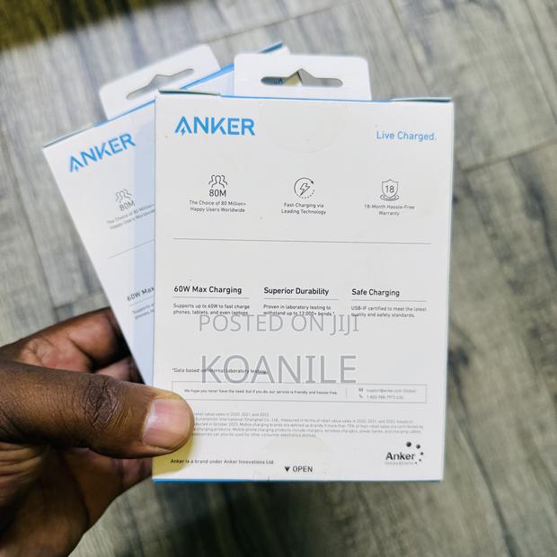 Anker 322 60w Usb-C to Usb-C Cable (3ft Braided) Original - thumbnail 3