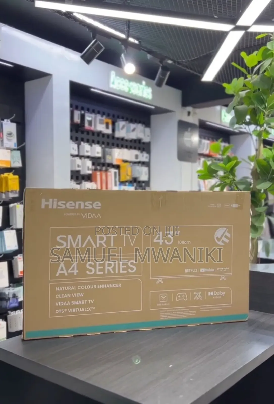 Hisense 43" A4 Smart Tv FHD 1080 Pixels Frameless Display