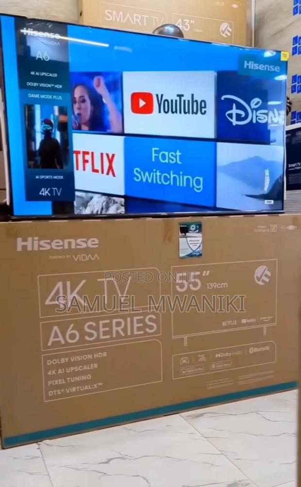 Hisense 55′′ Uhd A6 Series Vidaa Smart Tv Bluetooth 5.0 - thumbnail 3