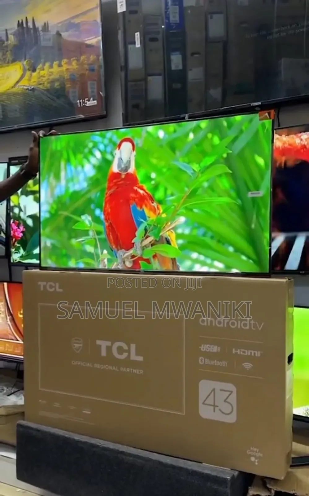 TCL 43′′ FHD 1080 Pixels Android Tv Frameless Screen Design