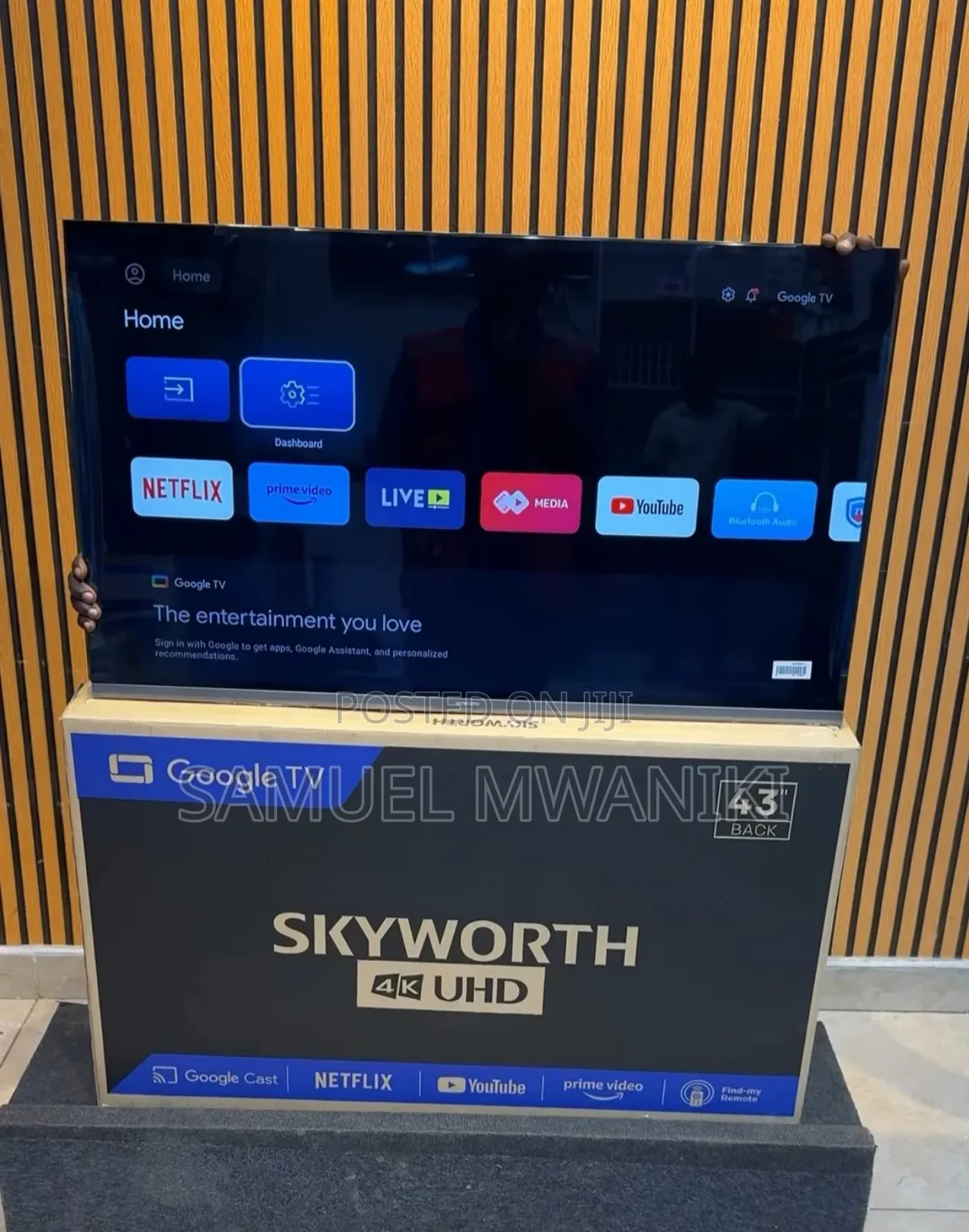 Skyworth 43′′ Uhd Google Smart Tv Frameless New Model