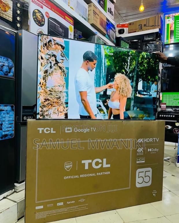 TCL 55" Uhd HDR Google Tv Frameless Design New Model