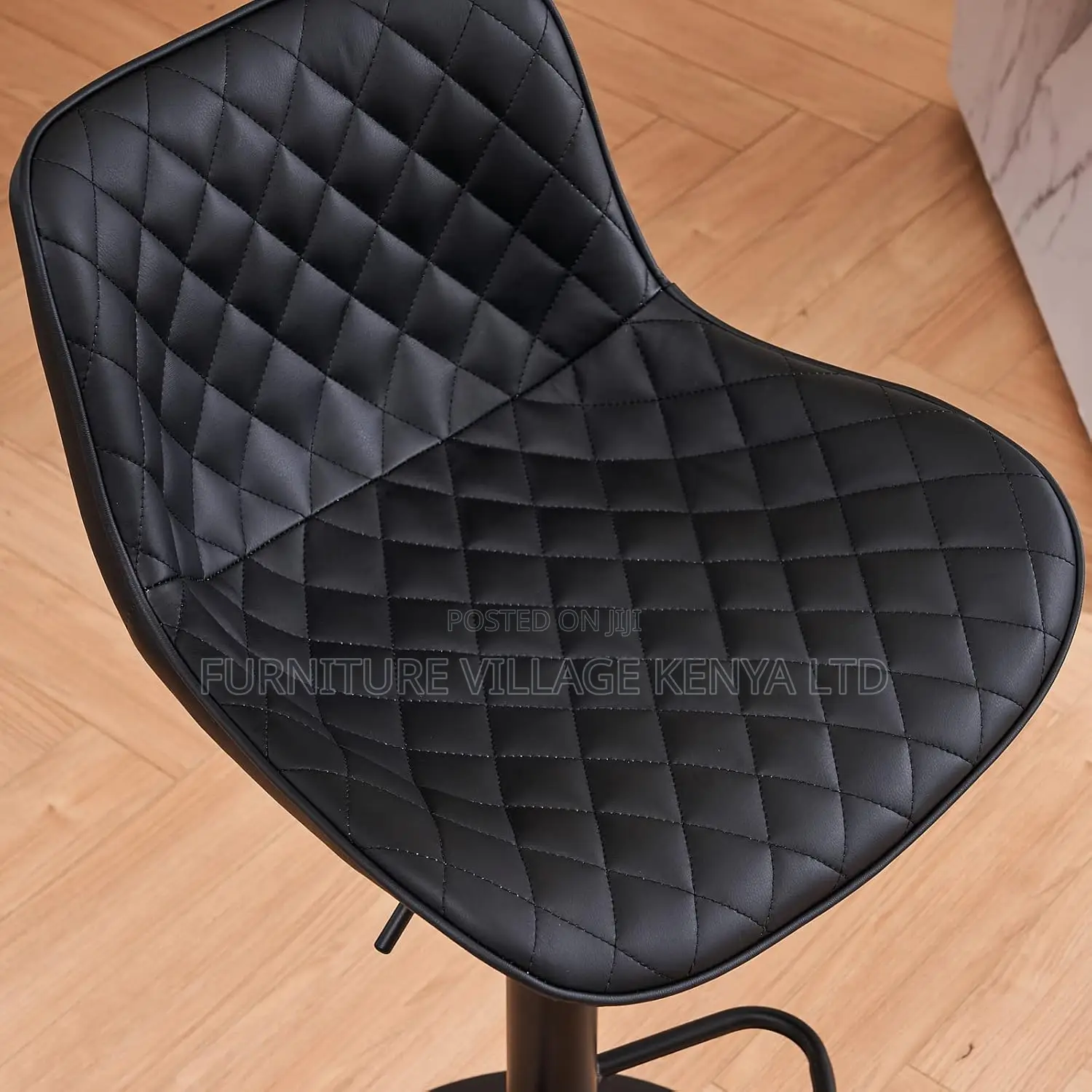 Modern Pu Leather Padded Swivel Gas Lift Bar Stools