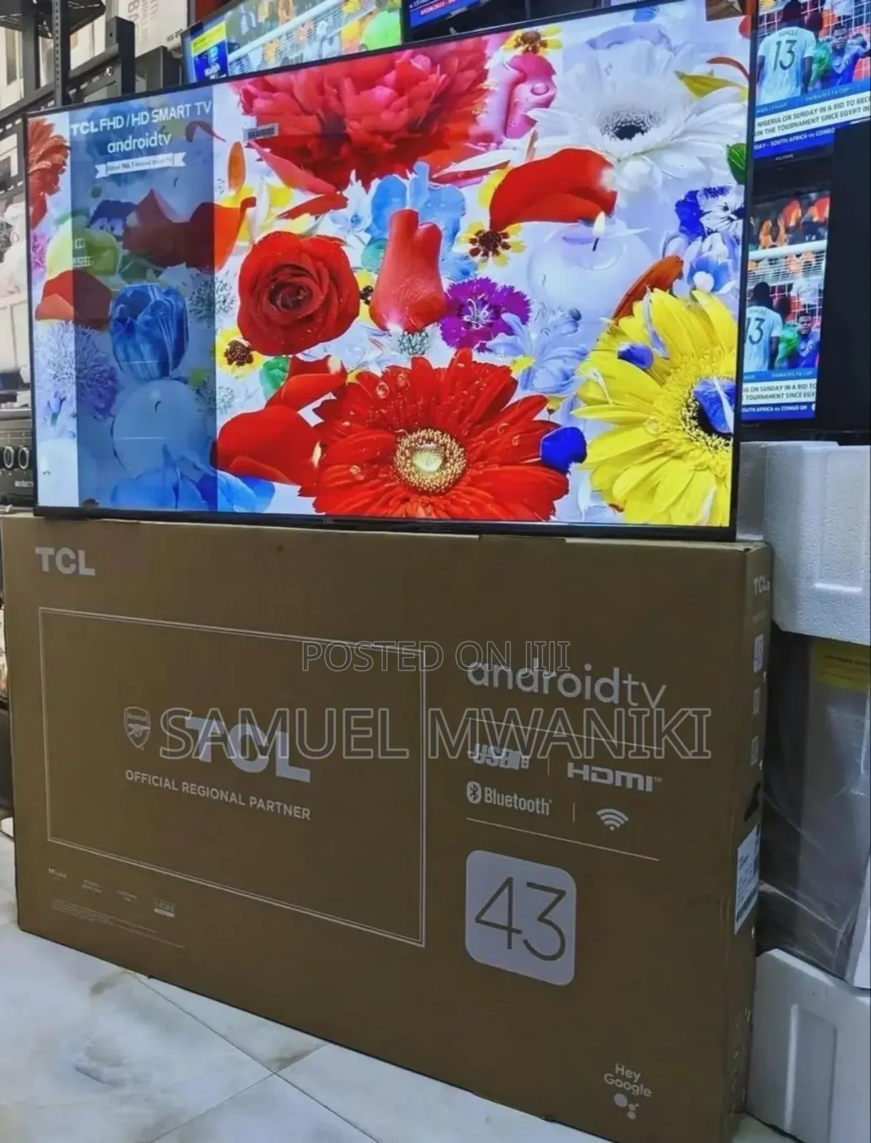 TCL 43" FHD 1080p Smart Android Frameless Tv
New Model