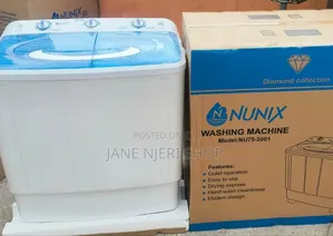 Nunix 7.5 Washing Machine Twin Tub Semi Automatic