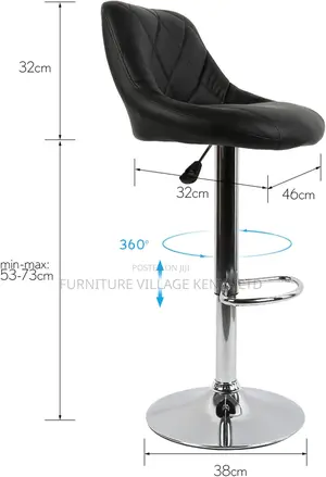 Bar Stool Pu Kitchen Chair Height Adjustable