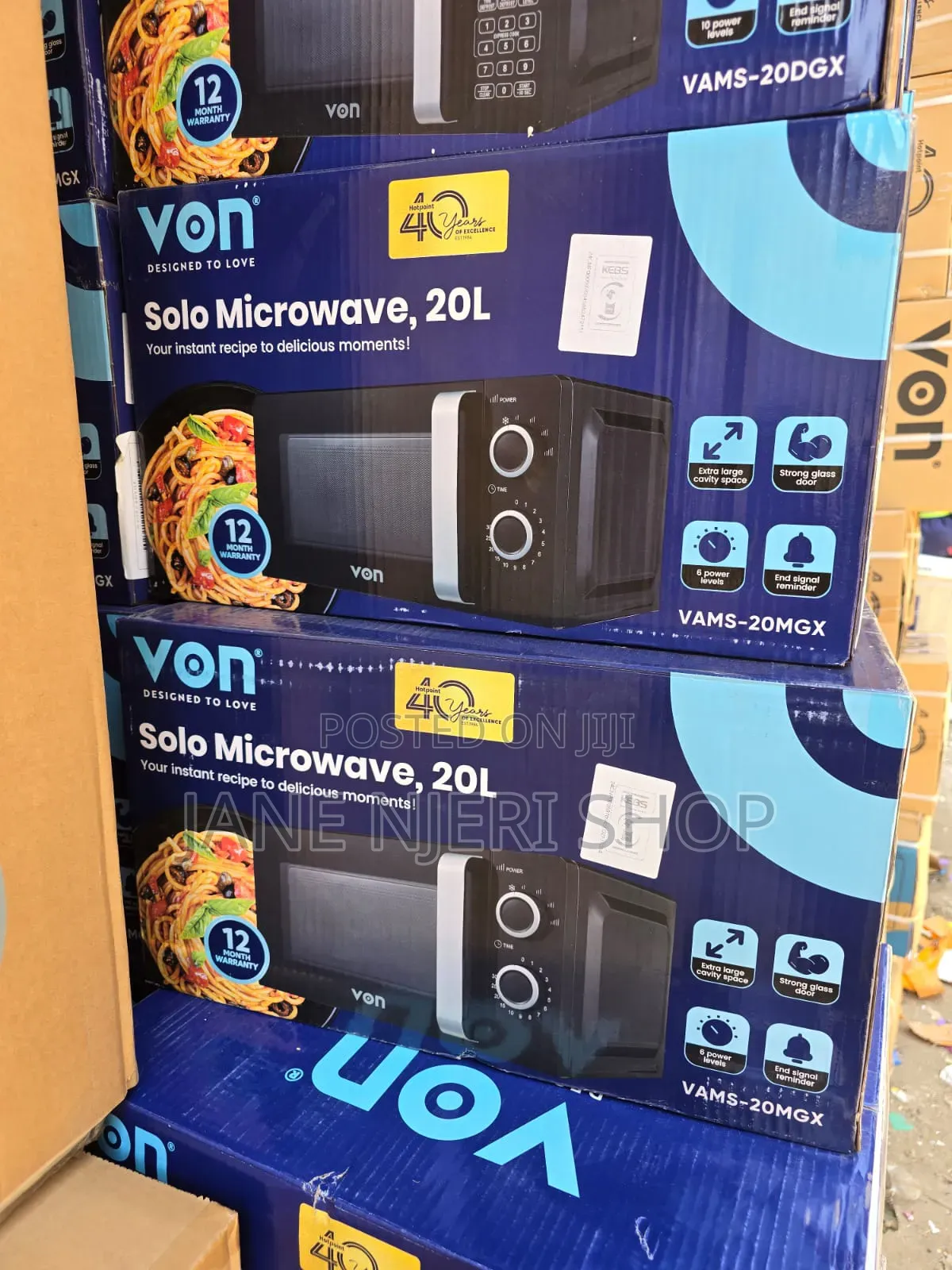 Von 20 Liters Manual Microwave