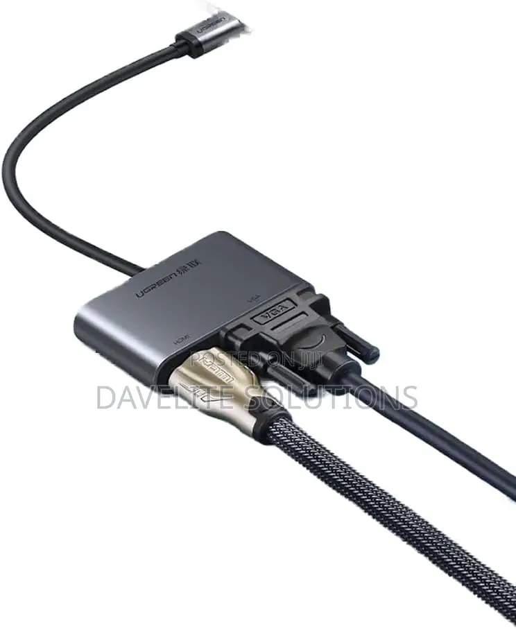 Ugreen Usb-C to Hdmi + Vga +Usb 3.0 Adapter With Pd