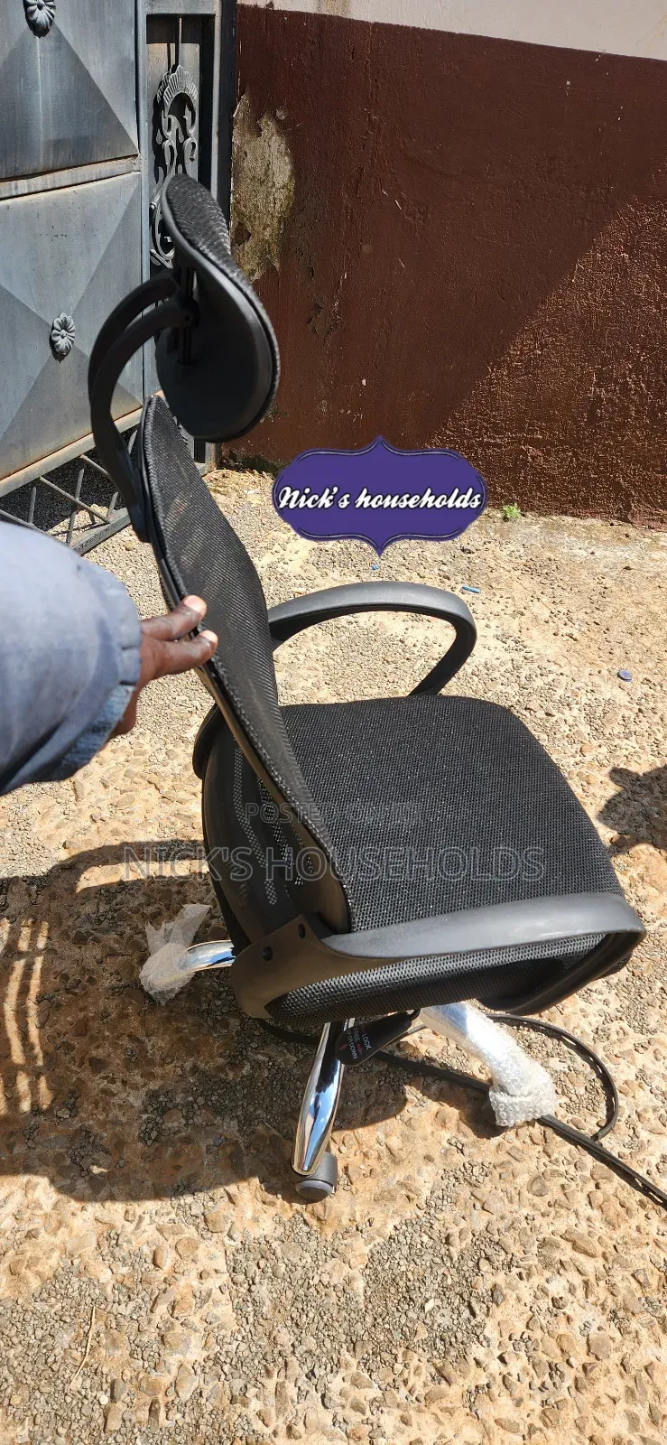 Office Chair With Headrest and High Backrest
