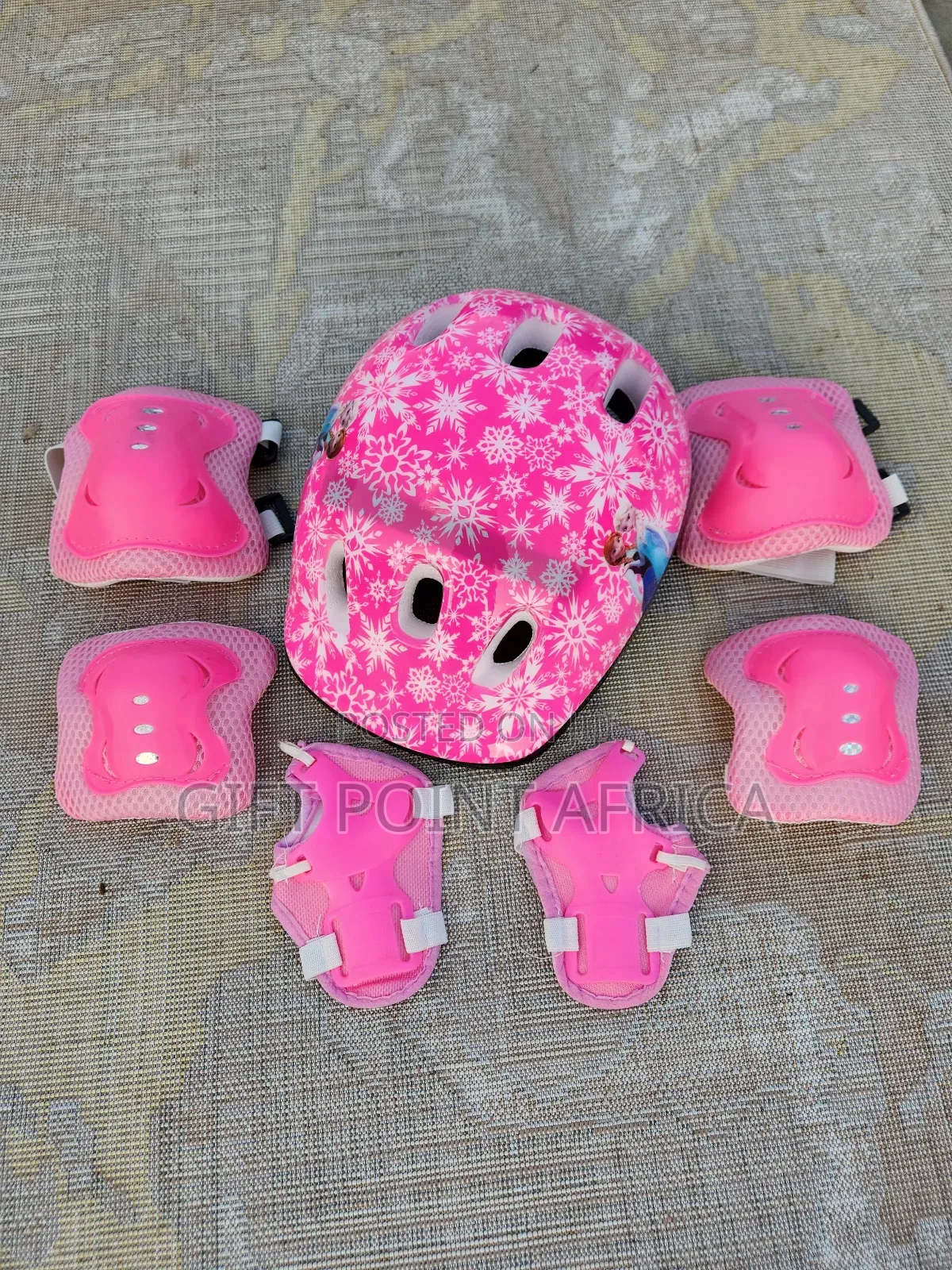 7 in 1 Protective Gears Pink in Color (Helmet and Guards)