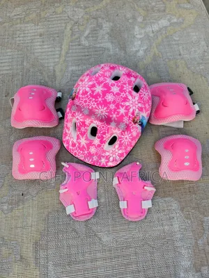 7 in 1 Protective Gears Pink in Color (Helmet and Guards)