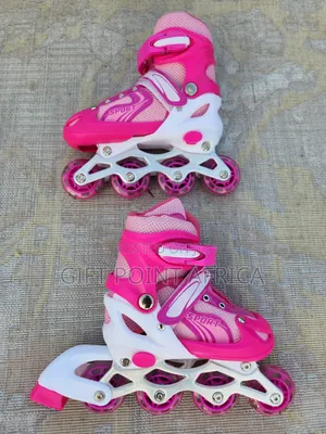 Adjustable Pink Roller Skates for Kids(31-42)