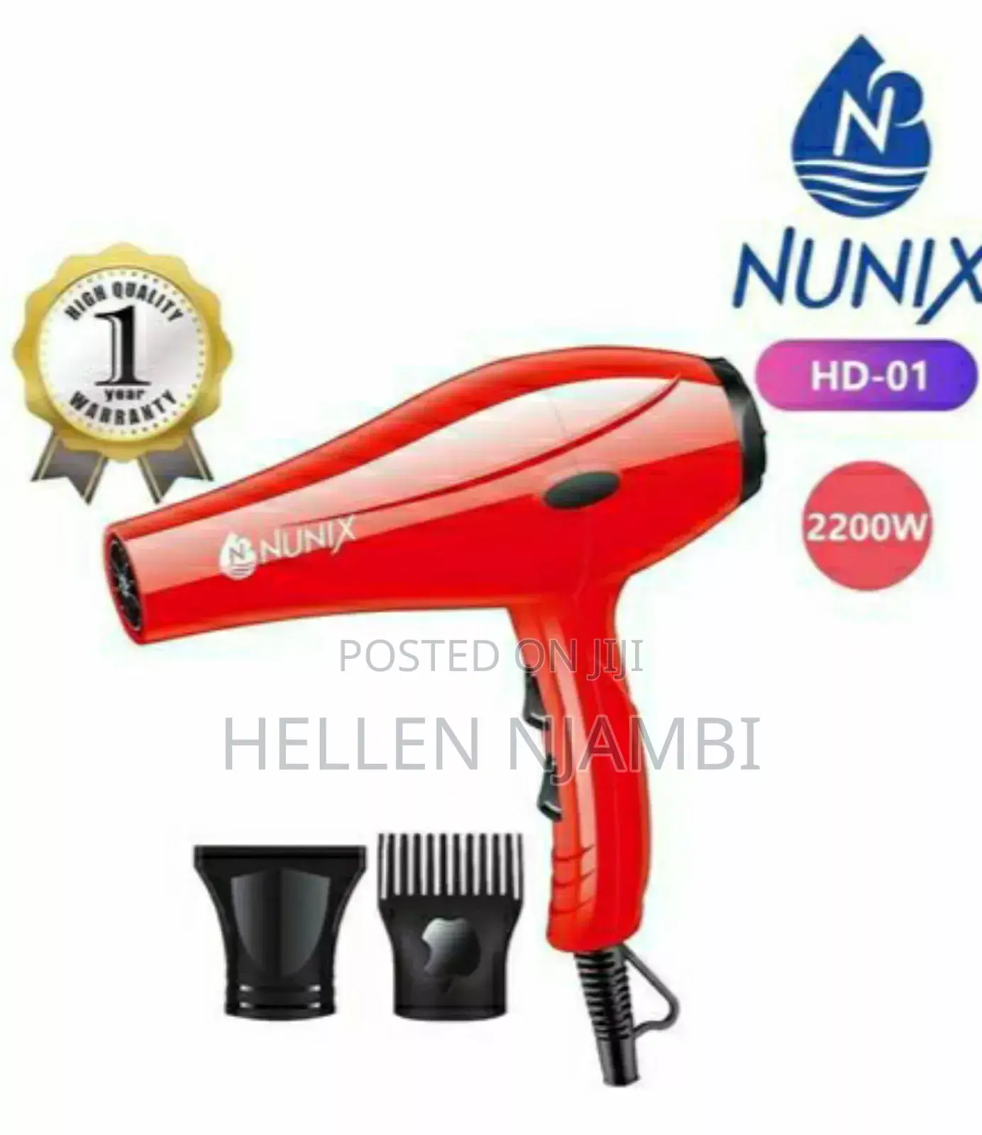 Hd-01 Blow Dry Hair Dryer(Nunix)