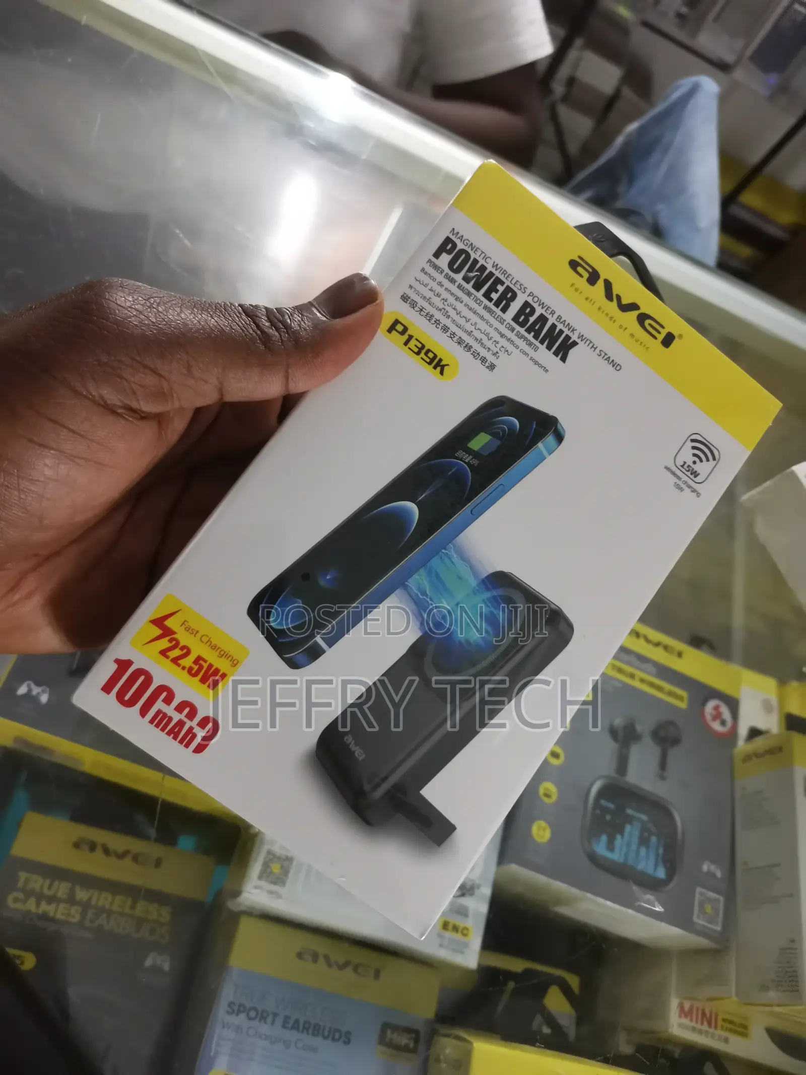 Awei P139k 10000mah 15w Wireless Power Bank