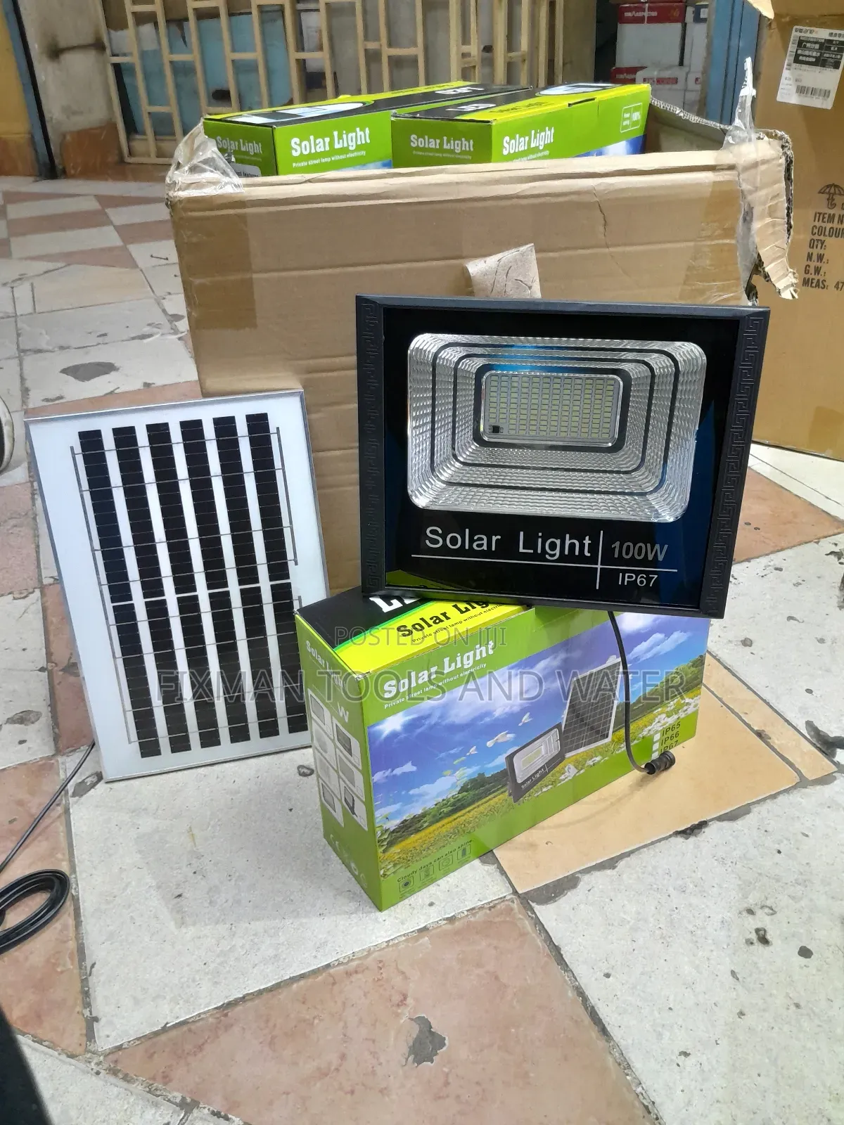 Security Energy Saver Solar Flood Light 100 Watts