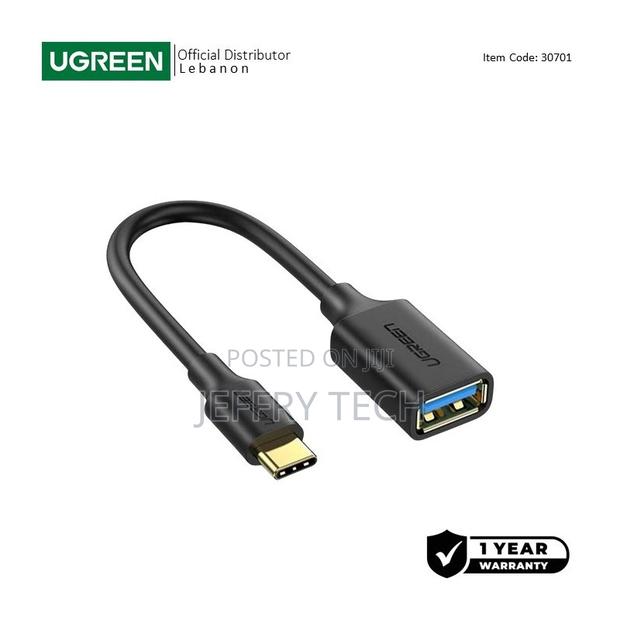 Ugreen Otg Cable Adapter Usb-C 3.1 Male to Usb-a 3.0 Female