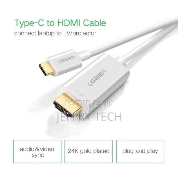 Ugreen Usb-C Male to Hdmi Male Cable 1.5m, Support at 30hz - thumbnail 4